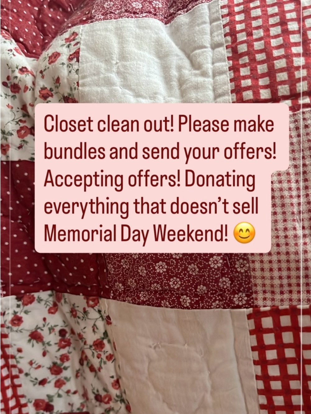 CLOSET CLEAN OUT